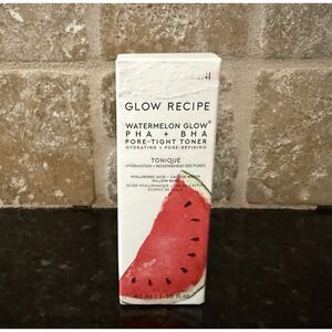 Glow Recipe Watermelon Glow PHA + BHA Pore-tight Toner 40ml 1.35 Oz‎ NIB